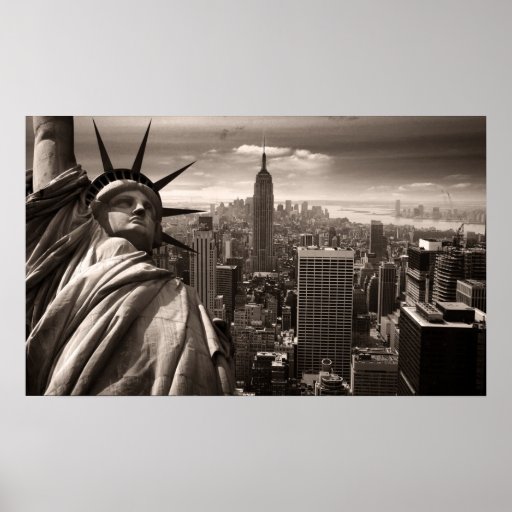 Estatua de la libertad, Nueva York, poster