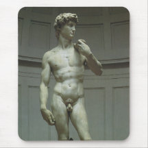 Estatua de mármol del renacimiento de David de Mig Tapetes De Ratones