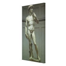 Estatua de mármol del renacimiento de David de Mig Impresiones En Lienzo Estiradas