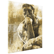 Estatua de moda gótica elegante lamentable lona estirada galerías
