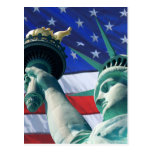 Estatua de Nueva York de las postales de la libert