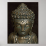 Estatua de oro de Buda Posters