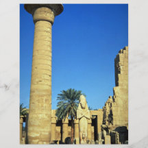 Estatua de Pinodjem I, templo de Karnak, Egipto Tarjeta Publicitaria