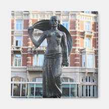 Estatua de señora Fortuna, Amsterdam Imán Para Frigorífico