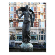 Estatua de señora Fortuna, Amsterdam Postales