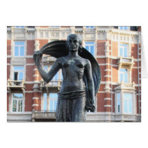 Estatua de señora Fortuna, Amsterdam Felicitaciones