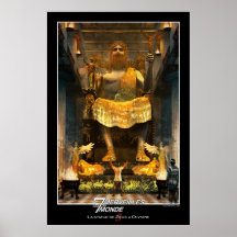 Estatua de Zeus en Olympia Poster