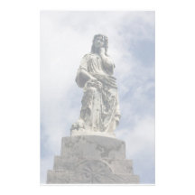 estatua del ángel inmóvil papelería de diseño