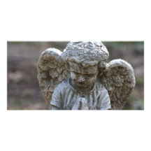 estatua del ángel tarjetas personales