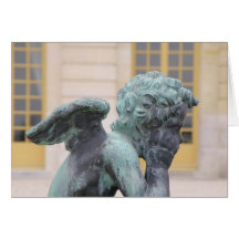 Estatua del ángel tarjetón