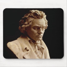 Estatua del busto de Beethoven Tapetes De Ratones