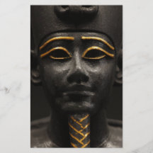 Estatua egipcia de Osiris Tarjeton