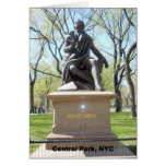 Estatua en Central Park Tarjeta