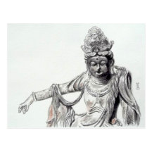 Estatua oriental -2 postales