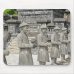 Estatuas de piedra de la tumba tapete de raton