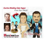 Estatuillas del boda tarjeta postal