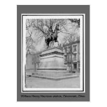 Estatuto de William Henry Harrison, foto del vinta Tarjetas Postales