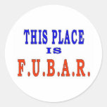 ESTE BLACE ES FUBAR PEGATINA