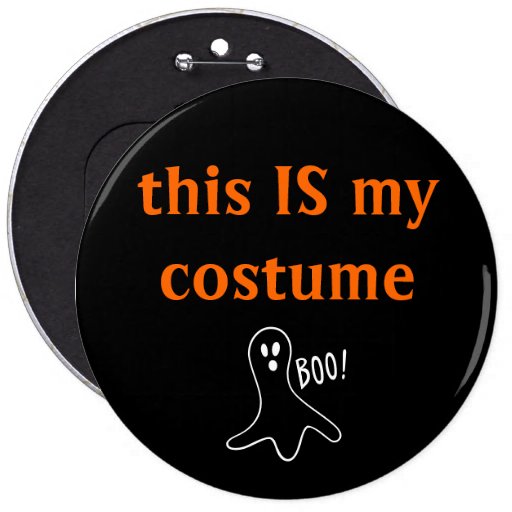 "éste ES botón de mi traje" con el fantasma Pin