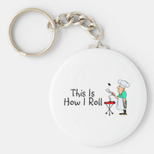 Éste es cómo ruedo (el Bbq) Llavero Personalizado