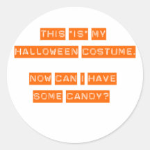 Éste ES mi traje de Halloween Pegatina Redonda