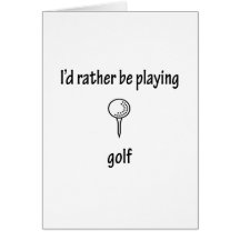 Esté jugando bastante a golf tarjeta