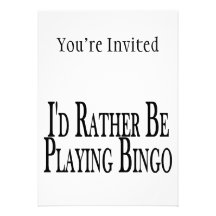 esté jugando bastante bingo invitación