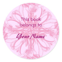 Este libro pertenece a los pegatinas de la flor pegatinas