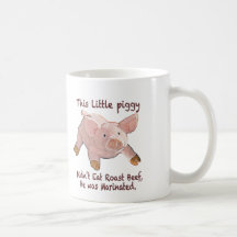 Este pequeño guarro era taza adobada
