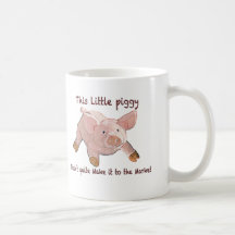 Este pequeño guarro no le hizo la taza del hogar
