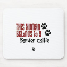 Este ser humano pertenece a un border collie tapete de ratón