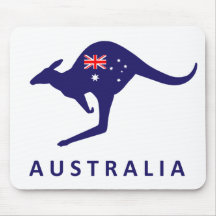 ESTERA DEL RATÓN DE LA BANDERA DEL CANGURO DE AUST ALFOMBRILLAS DE RATON