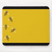 Estera del ratón de las abejas de Bzzzy Tapetes De Raton