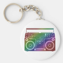Estéreo del arco iris llavero