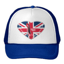 Estilete del sacacorchos y corazón rojos de Union  Gorra