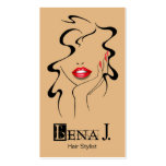 "Estilista de Femme del La", artista de maquillaje Tarjetas De Visita