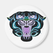 Estilo 2 del tigre imán para frigorífico