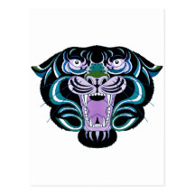 Estilo 2 del tigre tarjetas postales