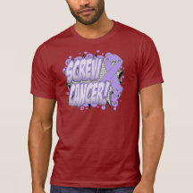 Estilo cómico del cáncer del tornillo camiseta