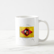 Estilo de Alemania el Brasil del balón de fútbol Taza De Café