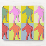 Estilo de Andy Warhol de cuatro zombis Tapetes De Raton