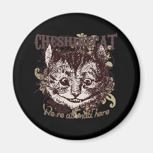 Estilo de Carnivale del gato de Cheshire Imanes