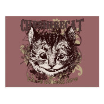 Estilo de Carnivale del gato de Cheshire Postales