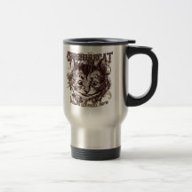 Estilo de Carnivale del gato de Cheshire Taza De Café