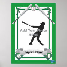 Estilo de la tarjeta de béisbol impresiones