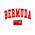 Estilo de la universidad de Bermudas Tarjetas Postales