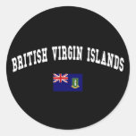 Estilo de la universidad de British Virgin Islands Etiqueta