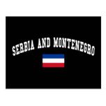 Estilo de la universidad de Serbia y de Montenegro Tarjeta Postal