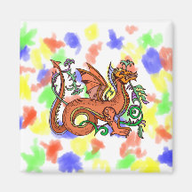 Estilo de lujo dragon.png imán de frigorífico