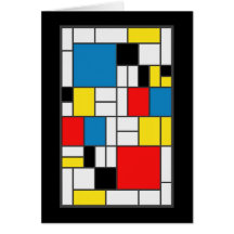Estilo de Mondrian Felicitacion